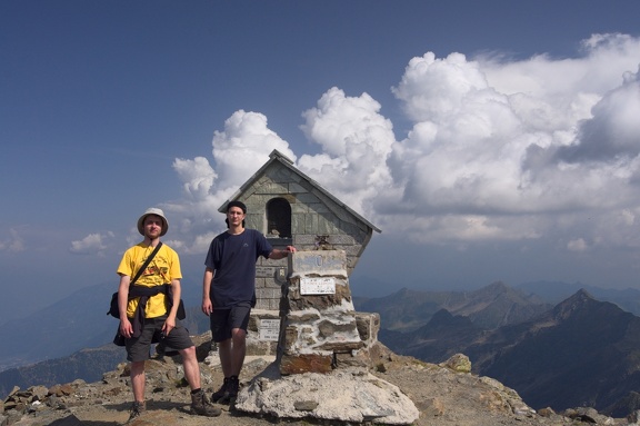 Vrcholové foto na Mt. Legnone.