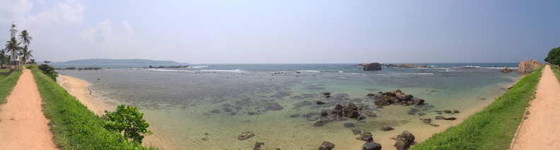 Panorama z jižní zdi přístavu - směr Indický oceán. Na klik plné rozlišení.