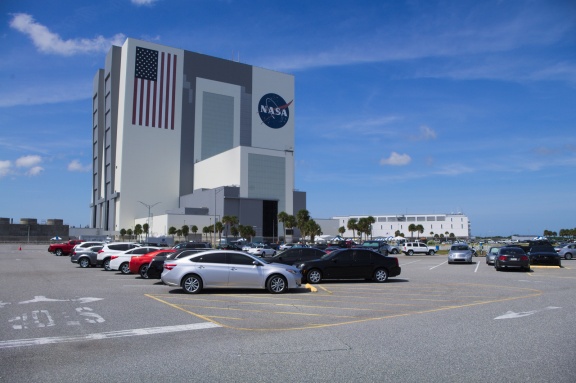 Přípravná budova pro lety Saturn V a raketoplány.